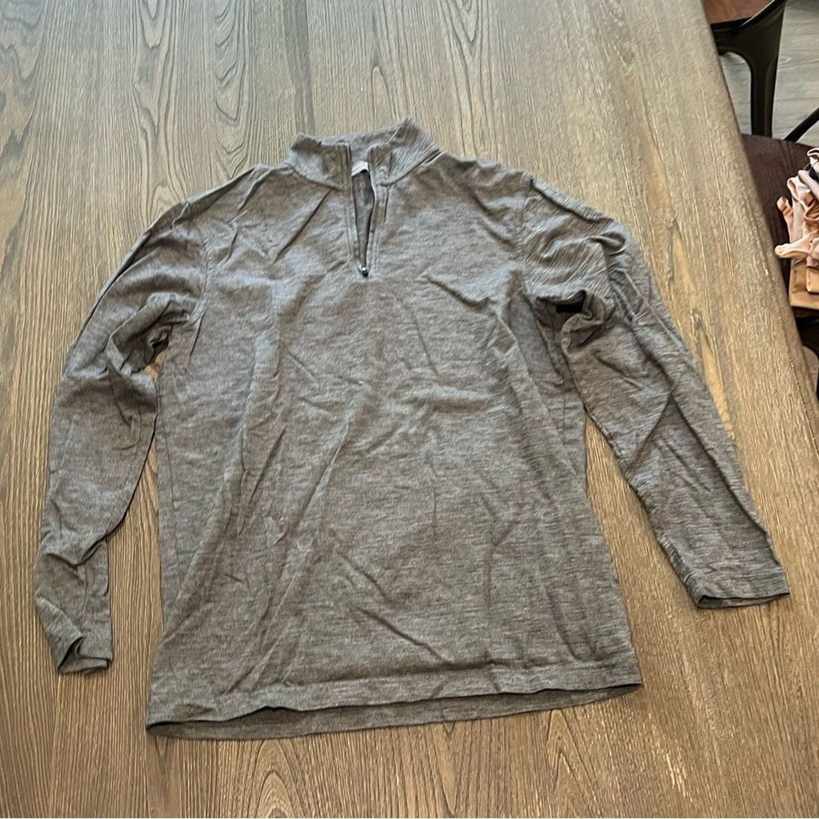 Daniel Cremieux Daniel Cremieux Gray Knit Cotton 1/4 Zip Long Sleeve Size S Size US S / EU 44-46 / 1 - 1 Thumbnail