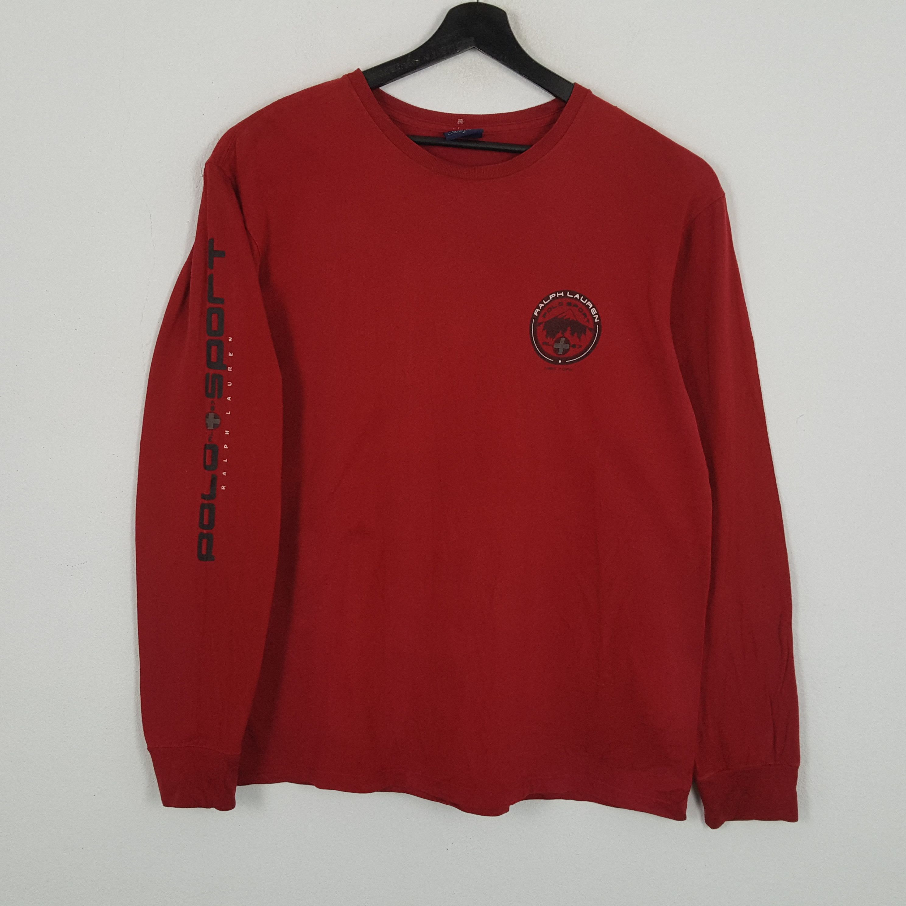 Polo Ralph Lauren × Vintage POLO SPORT RALPH LAUREN Spellout Design Long Sleeve Tshirt Size US L / EU 52-54 / 3 - 1 Thumbnail
