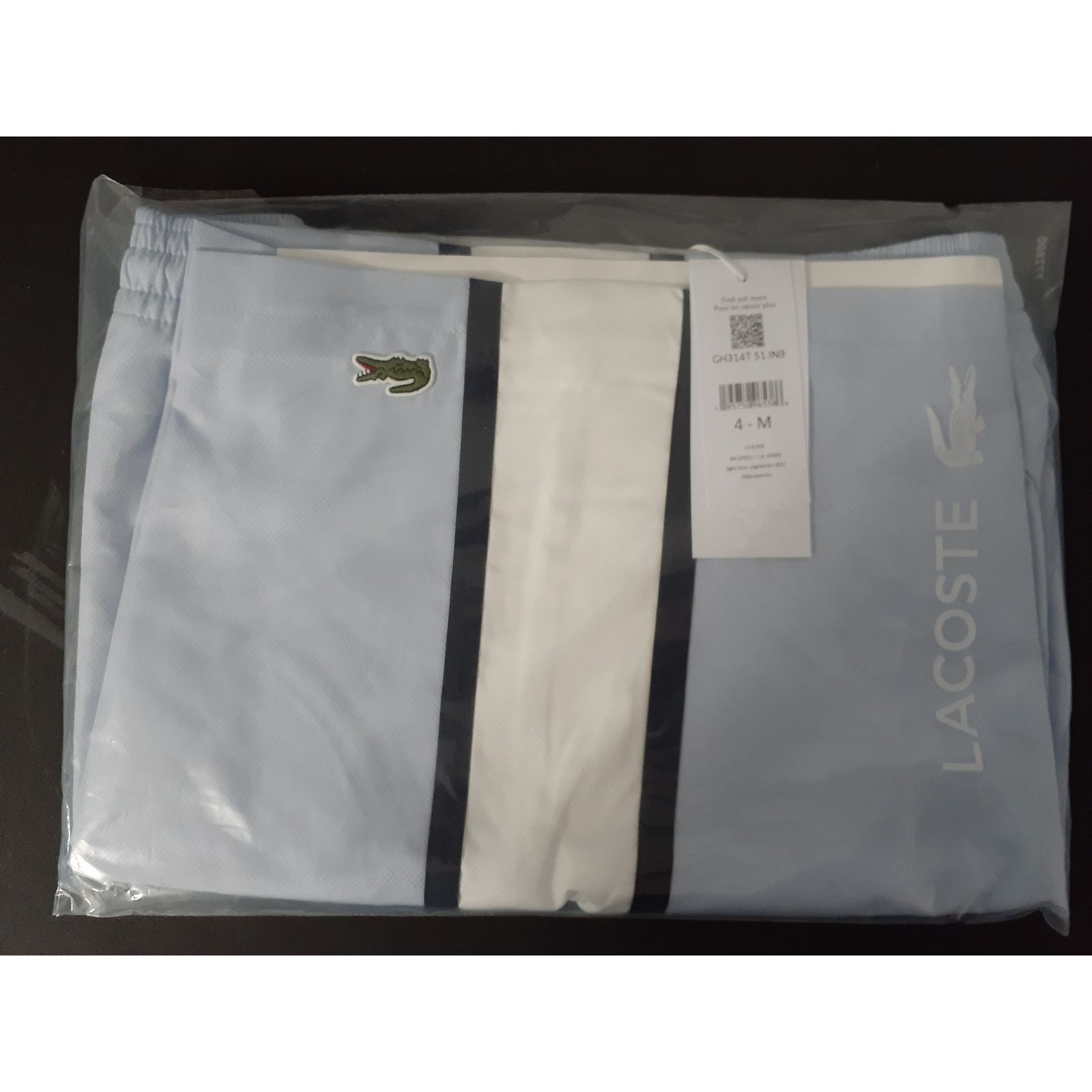 Lacoste Lacoste Men's Taffetas Diamante Classic Fit Shorts M Size US 31 - 2 Thumbnail