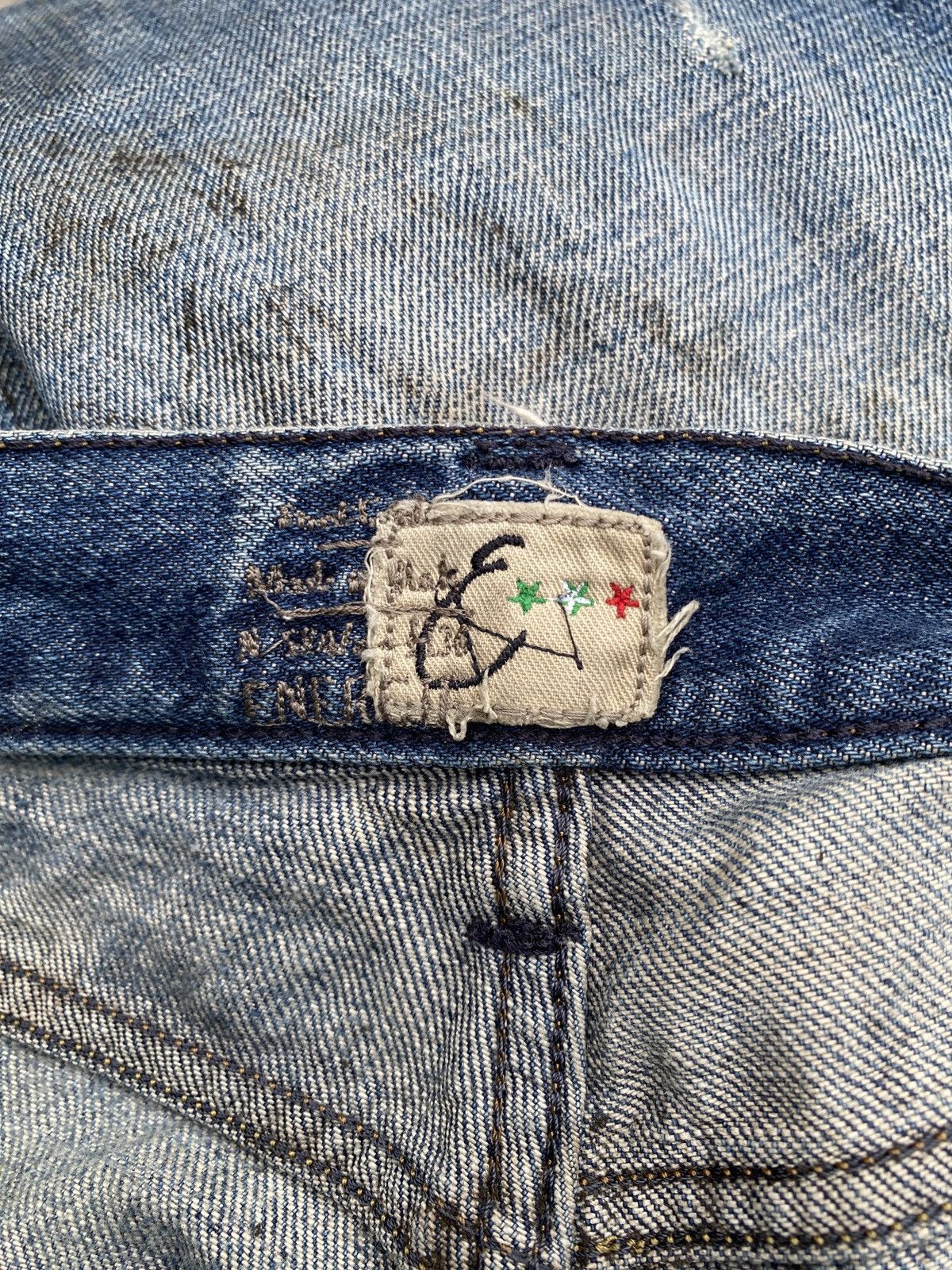Energie Energie Italy Green Selvedge Distressed Denim Size US 32 / EU 48 - 19 Thumbnail