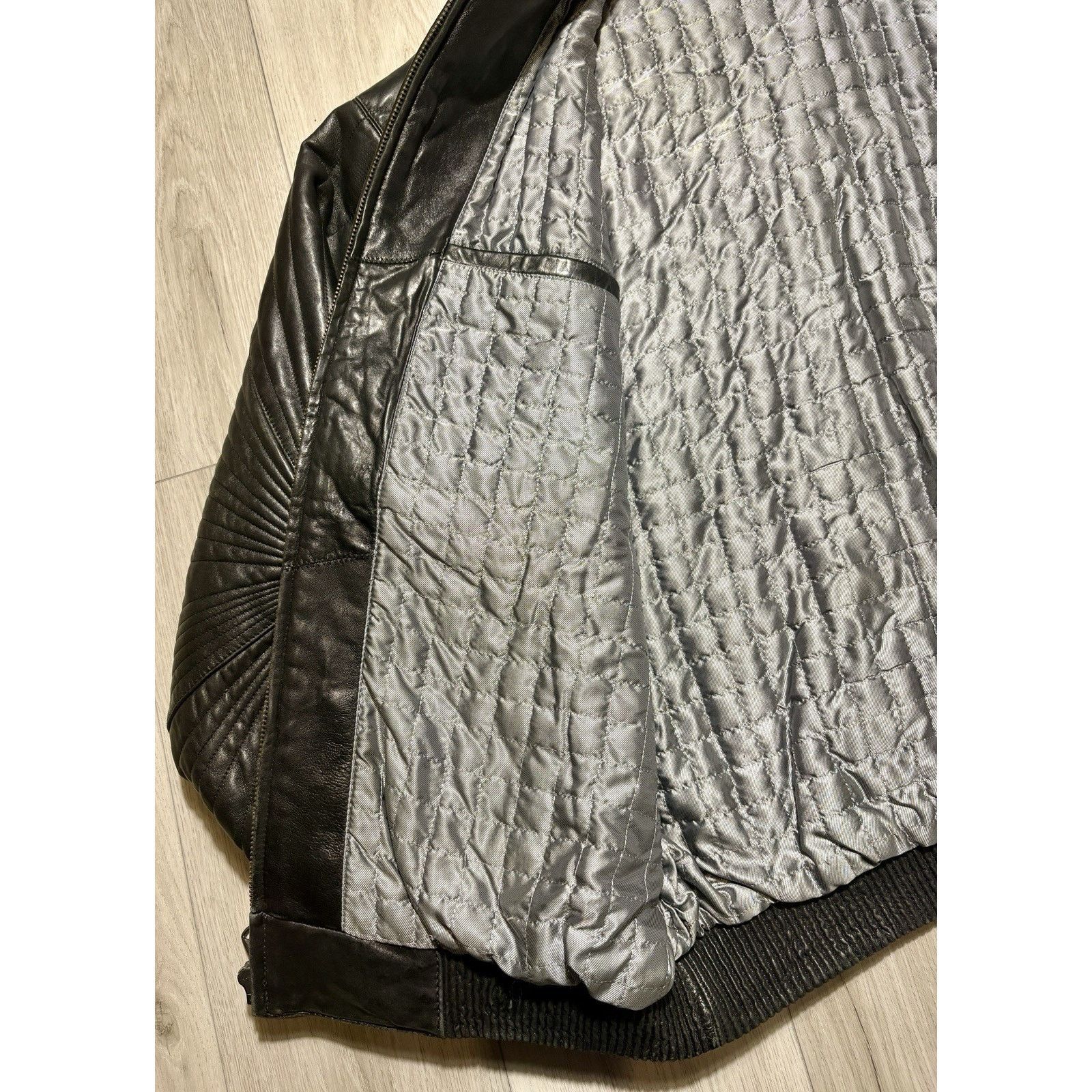 Knoles & Carter Knoles & Carter DAMU Quilted Sunburst Leather Jacket 3XL Size US XXL / EU 58 / 5 - 9 Thumbnail