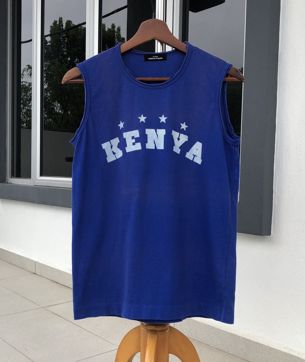 Comme des Garcons Rare Tricot CDG “KENYA” Comme des Garçons Blue Vest Size US XS / EU 42 / 0 - 1 Thumbnail