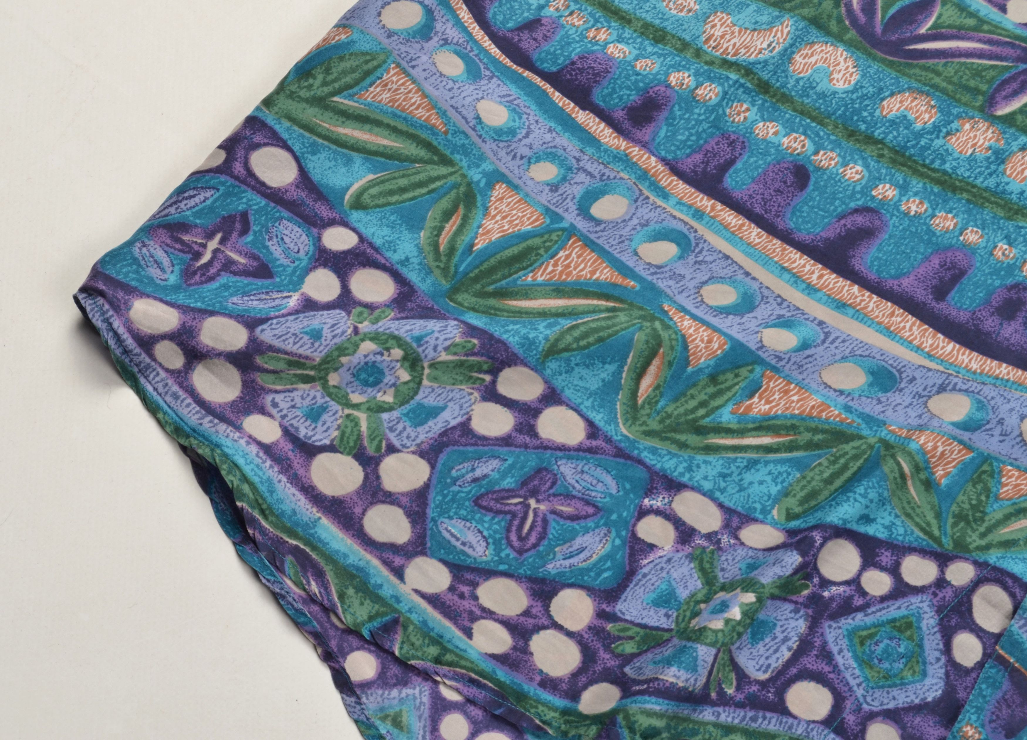 Vintage Men's Vintage Concord Abstract Pattern Light Silk Shirt Size US XXL / EU 58 / 5 - 4 Thumbnail
