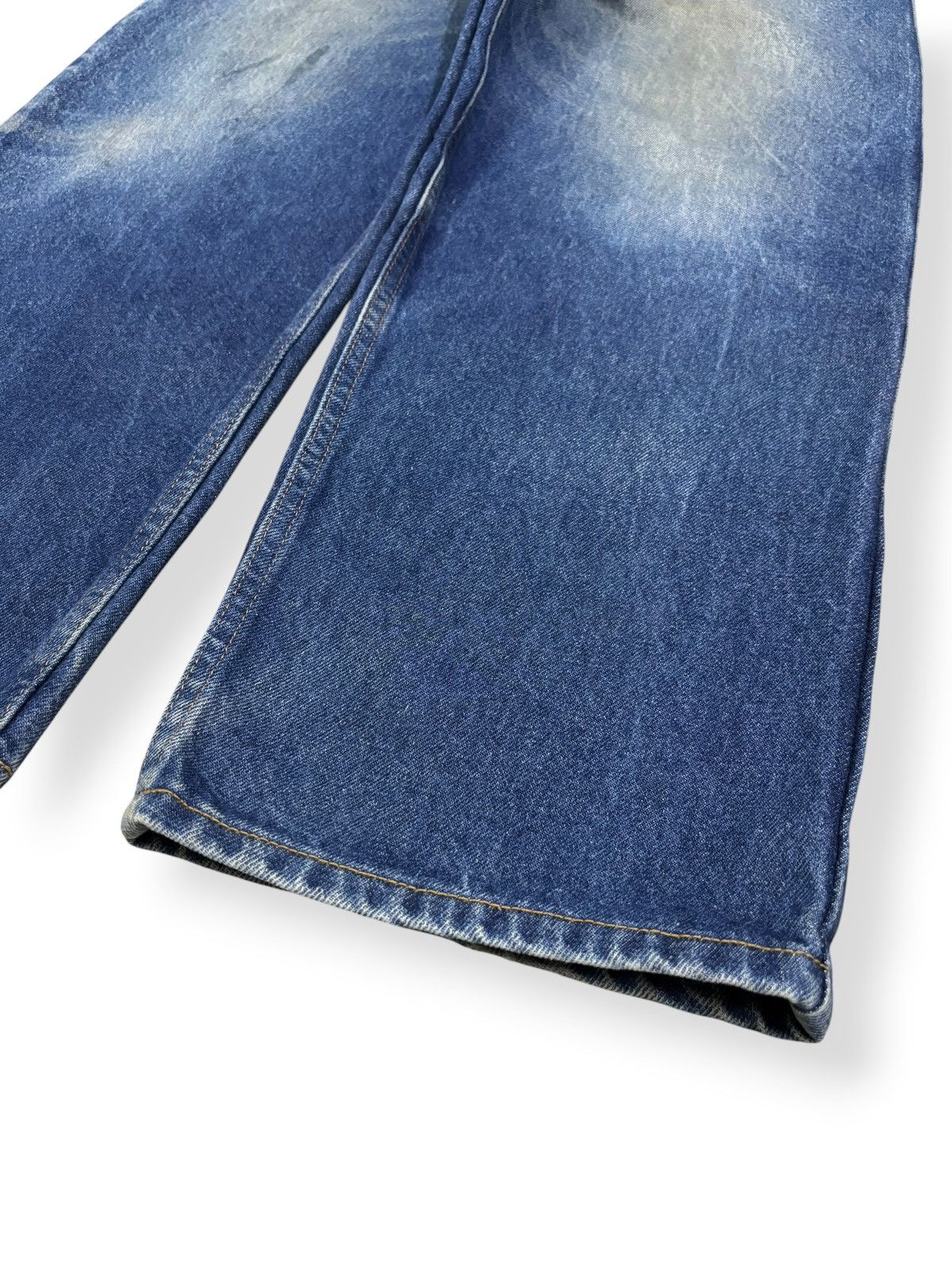 Other Y2K Prison Blues Dirt Mud Wash Loose Tapered Carpenter Jeans Size US 36 / EU 52 - 7 Thumbnail