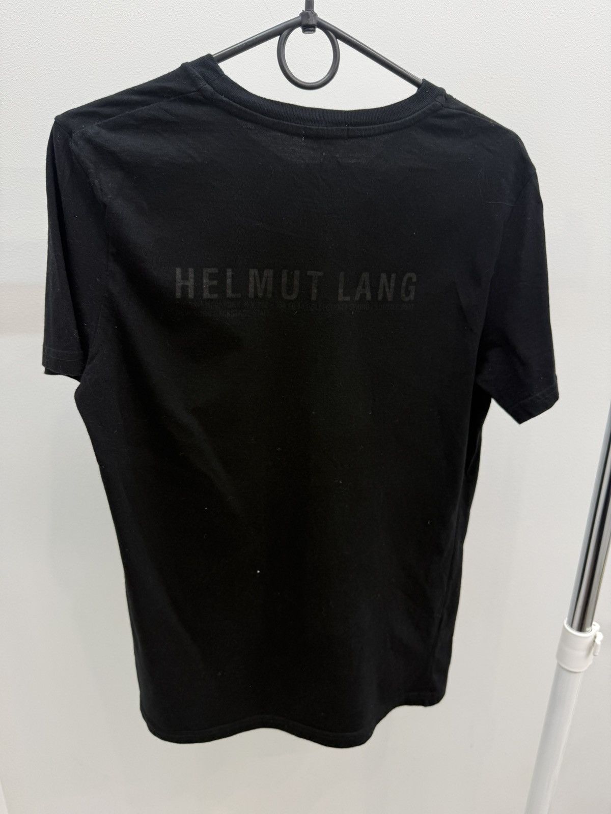 Helmut Lang Vintage 2000s Helmut Lang Back Logo T-shirt Tee Size US M / EU 48-50 / 2 - 2 Thumbnail