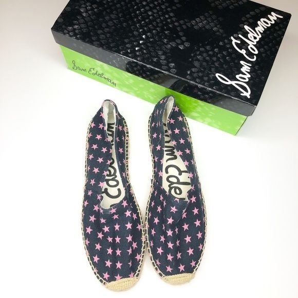 Sam Edelman Sam Edelman Pink Star Espadrille Shoes Size US 7.5 / IT 37.5 - 4 Thumbnail