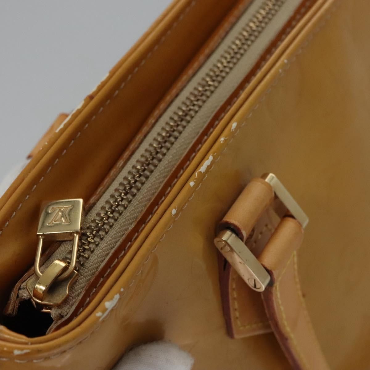Louis Vuitton LOUIS VUITTON Monogram Vernis Houston Hand Bag Beige M91004 Size ONE SIZE - 8 Thumbnail