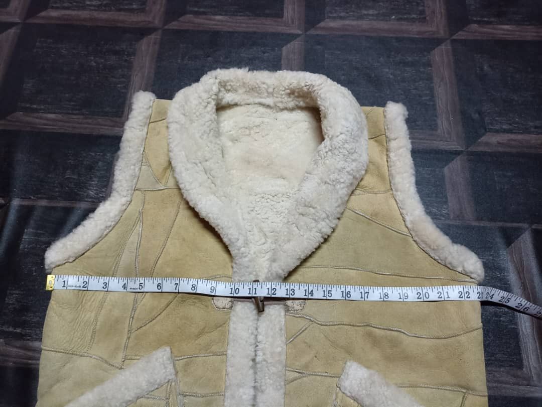 Japanese Brand Vest Leather sherpa fleece Size US L / EU 52-54 / 3 - 11 Thumbnail