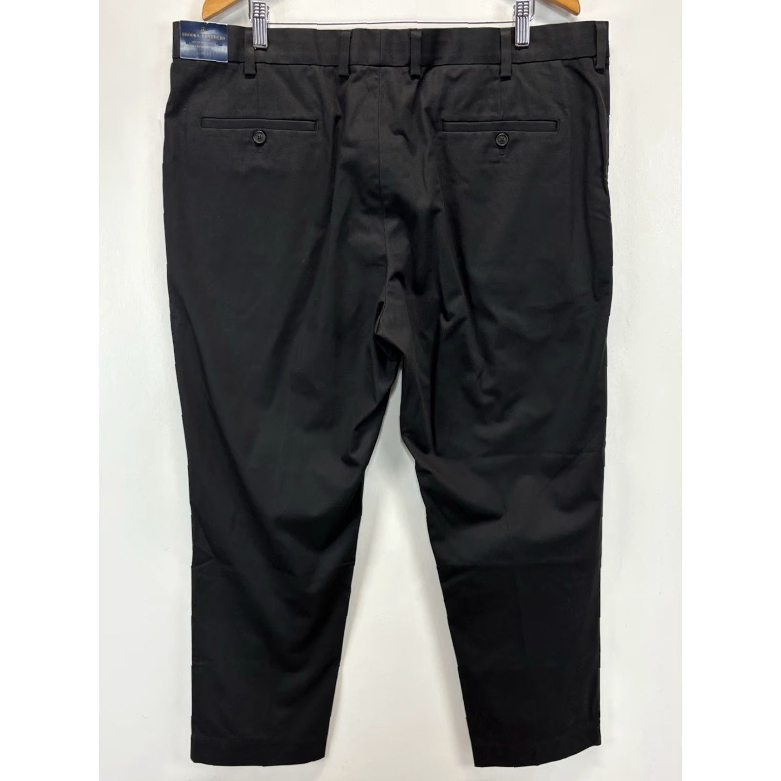 Brooks Brothers Brooks Brothers Advantage Chino Pants 42x30 Black Clark Fit Stretch Regular Big & Tall Mens Size US 42 / EU 58 - 3 Thumbnail