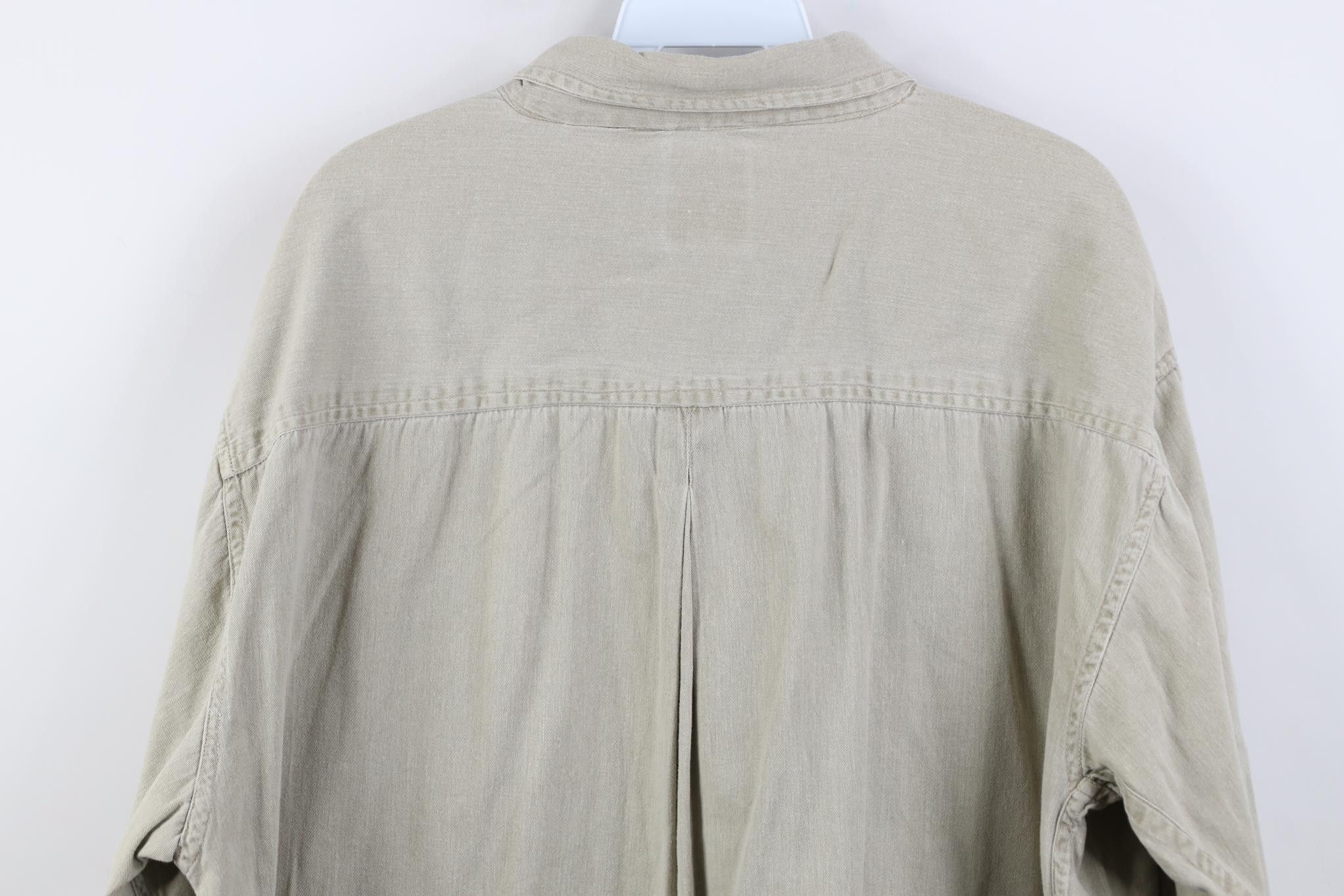 Vintage Vintage 90s Streetwear Stonewash Collared Button Down Shirt Size US L / EU 52-54 / 3 - 13 Thumbnail