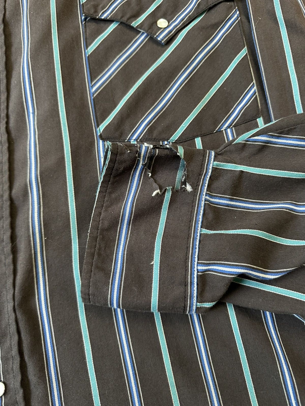 Vintage Vintage Ash Creek Trading Pin Striped Pearl Snap Shirt Size US XXL / EU 58 / 5 - 5 Thumbnail