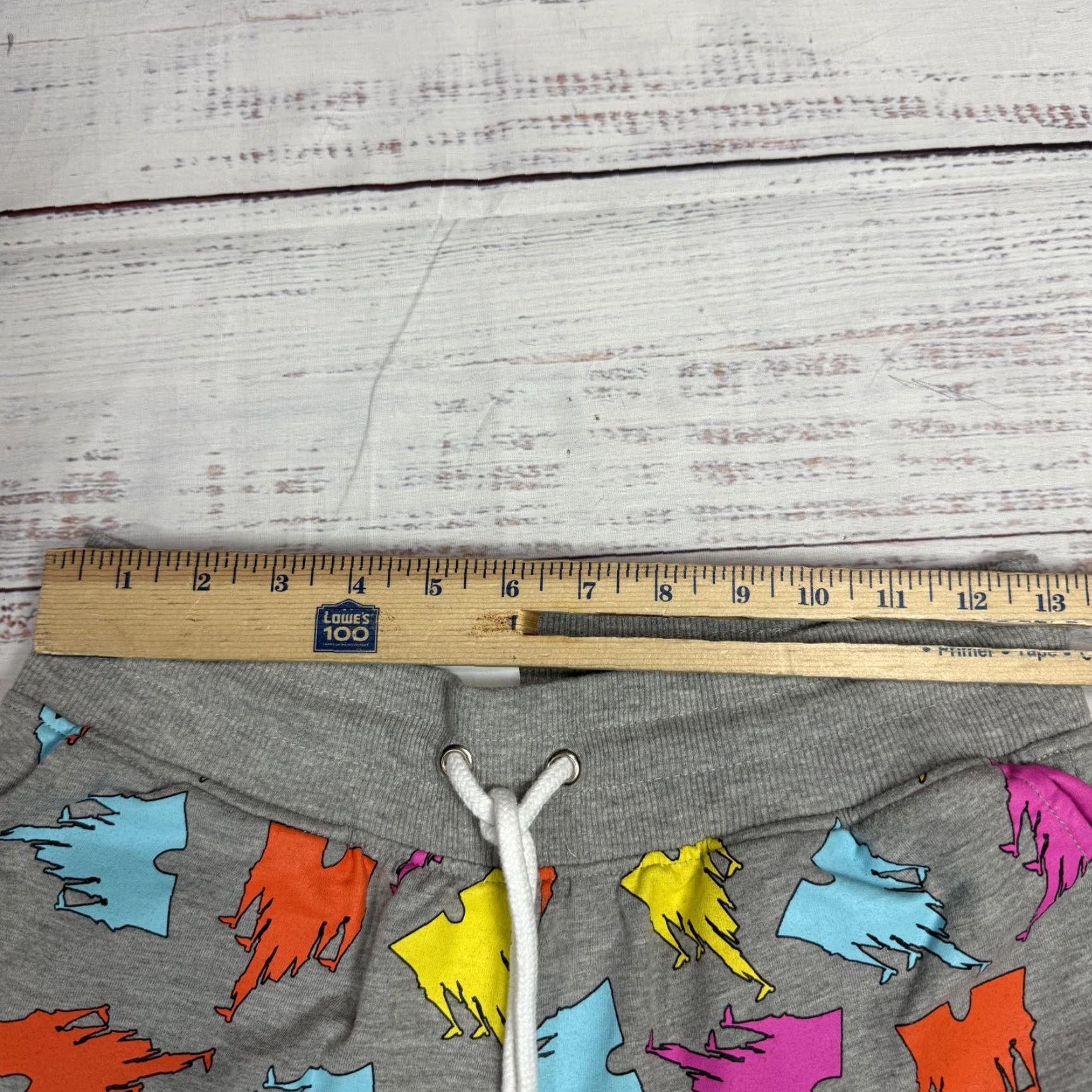 Disney Disney Sweat Shorts Gray Multicolor Drawstring Women S Pull On Size 28" / US 6 / IT 42 - 2 Thumbnail