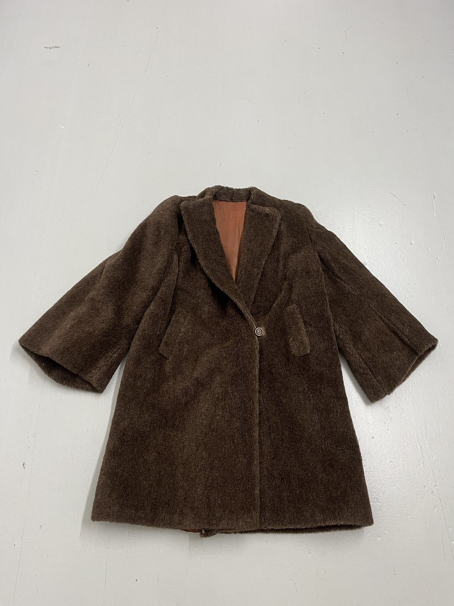 Wilsons Leather Vintage 90s Fur Coat Satin Lined Trench Coat Size M Size US M / EU 48-50 / 2 - 1 Thumbnail