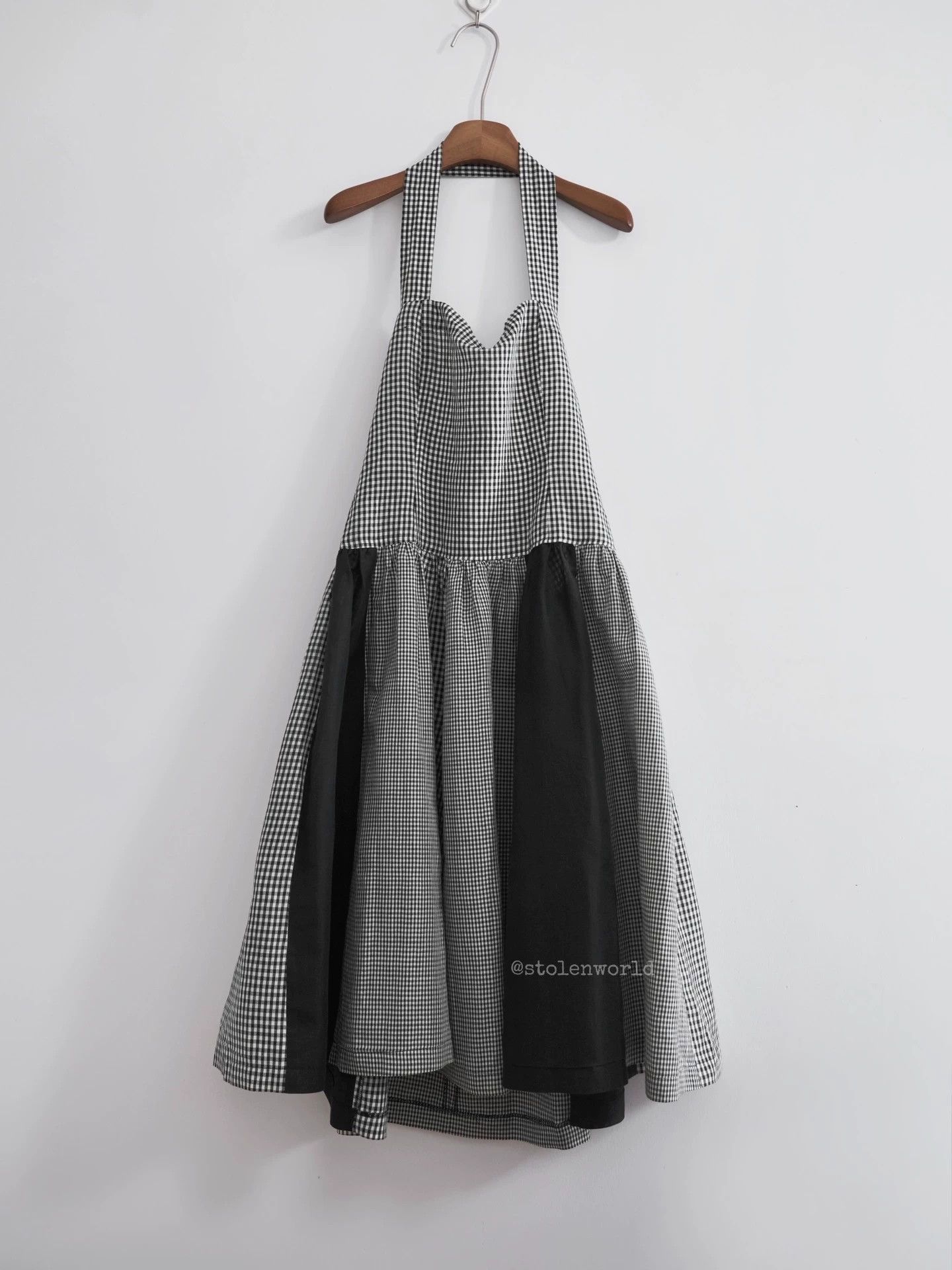 Comme des Garcons Comme des Garçons Halterneck Black White Check Dress M Size M / US 6-8 / IT 42-44 - 2 Thumbnail