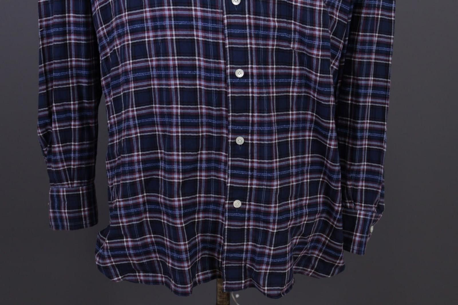 Designer Giampaolo Archivio Check Flannel Shirt Size 43 / 17 Size US M / EU 48-50 / 2 - 3 Thumbnail