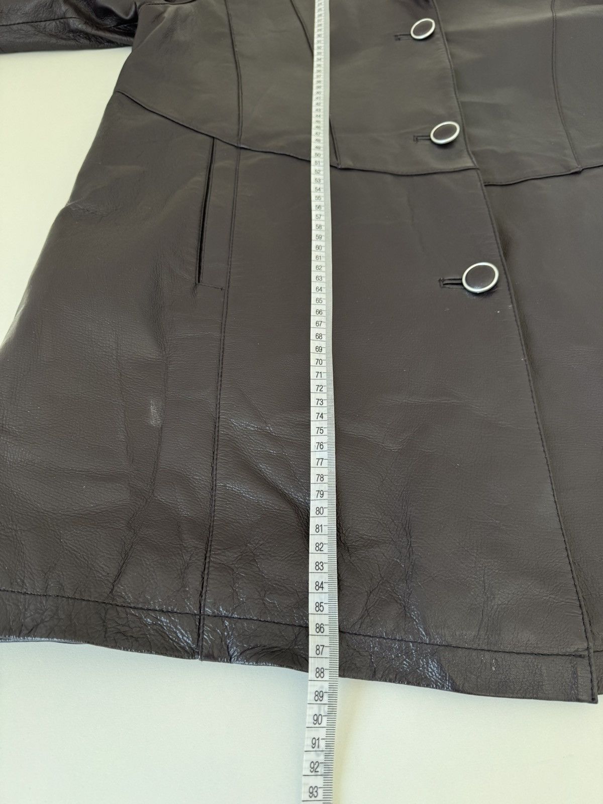 Genuine Leather × Vintage Vintage Purple Leather Jacket Coat Avant Garde Opium Washed Size L / US 10 / IT 46 - 17 Thumbnail