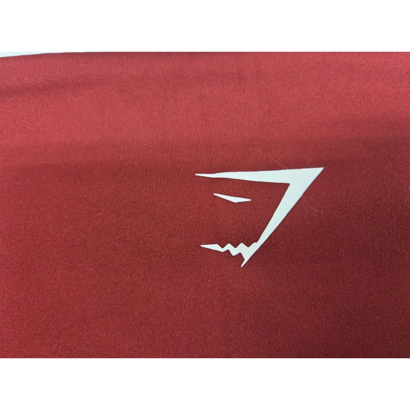 Gymshark GYMSHARK Womens Leggings Maroon XXS Compression Stretch Athletic Skinny Pull On Activewear 2XS Leggings Shark Pattern Size 24" / US 00 / IT 34 - 4 Thumbnail