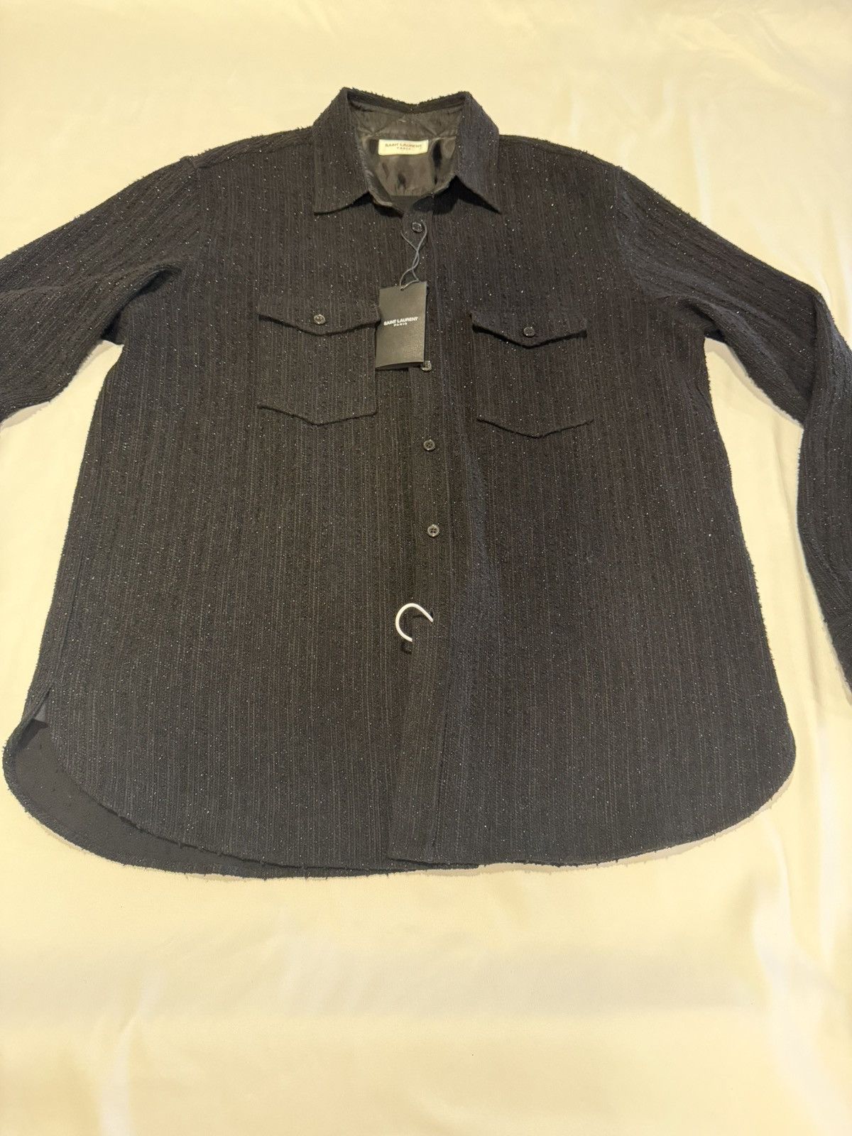 Saint Laurent Paris Saint Laurent mens 2022 overshirt shirt. 40/L. $1790 Size US M / EU 48-50 / 2 - 7 Thumbnail