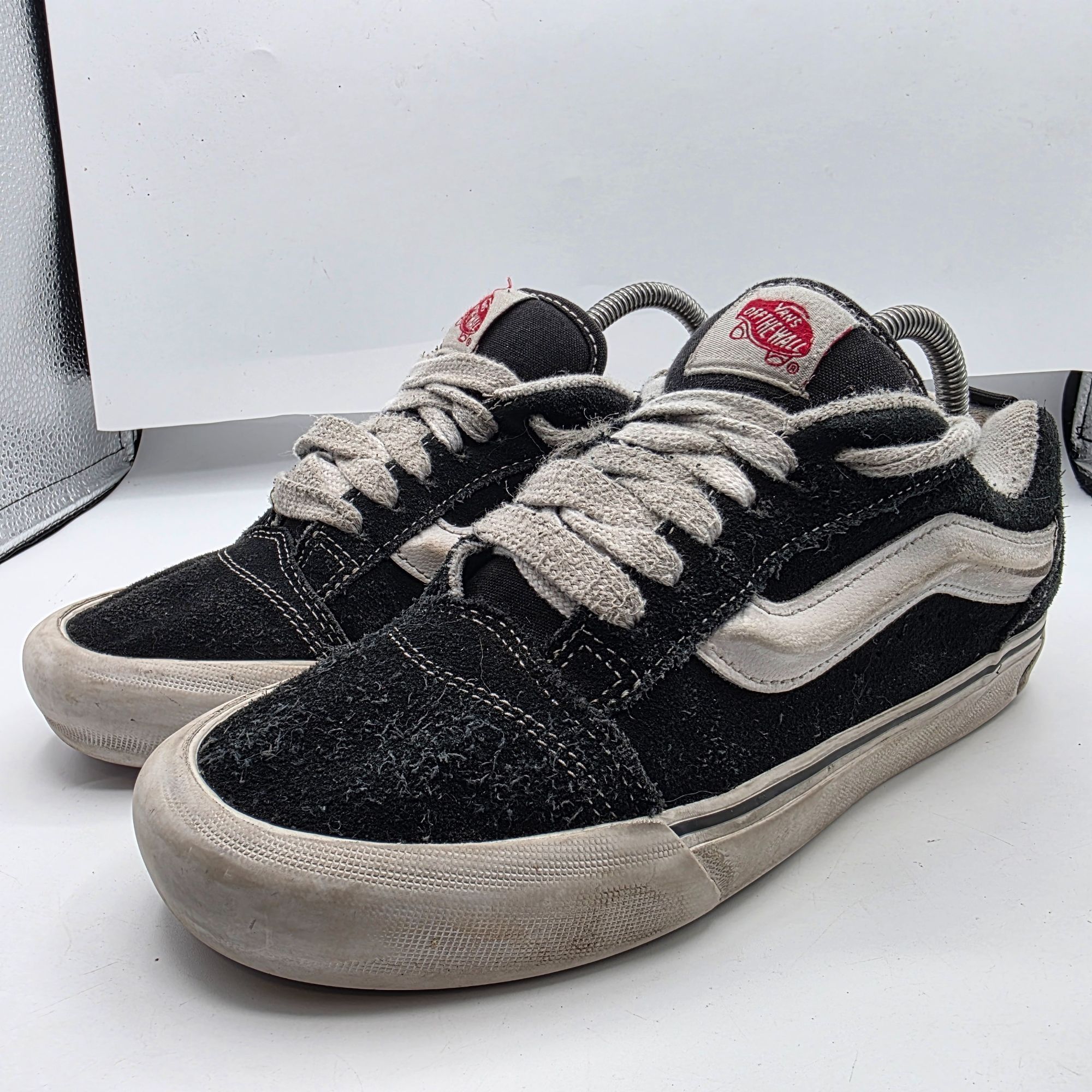 Vans Vans Knu Skool Mens Size 7.5 Black White Suede Chunky Skate Size US 7.5 / EU 40-41 - 4 Thumbnail