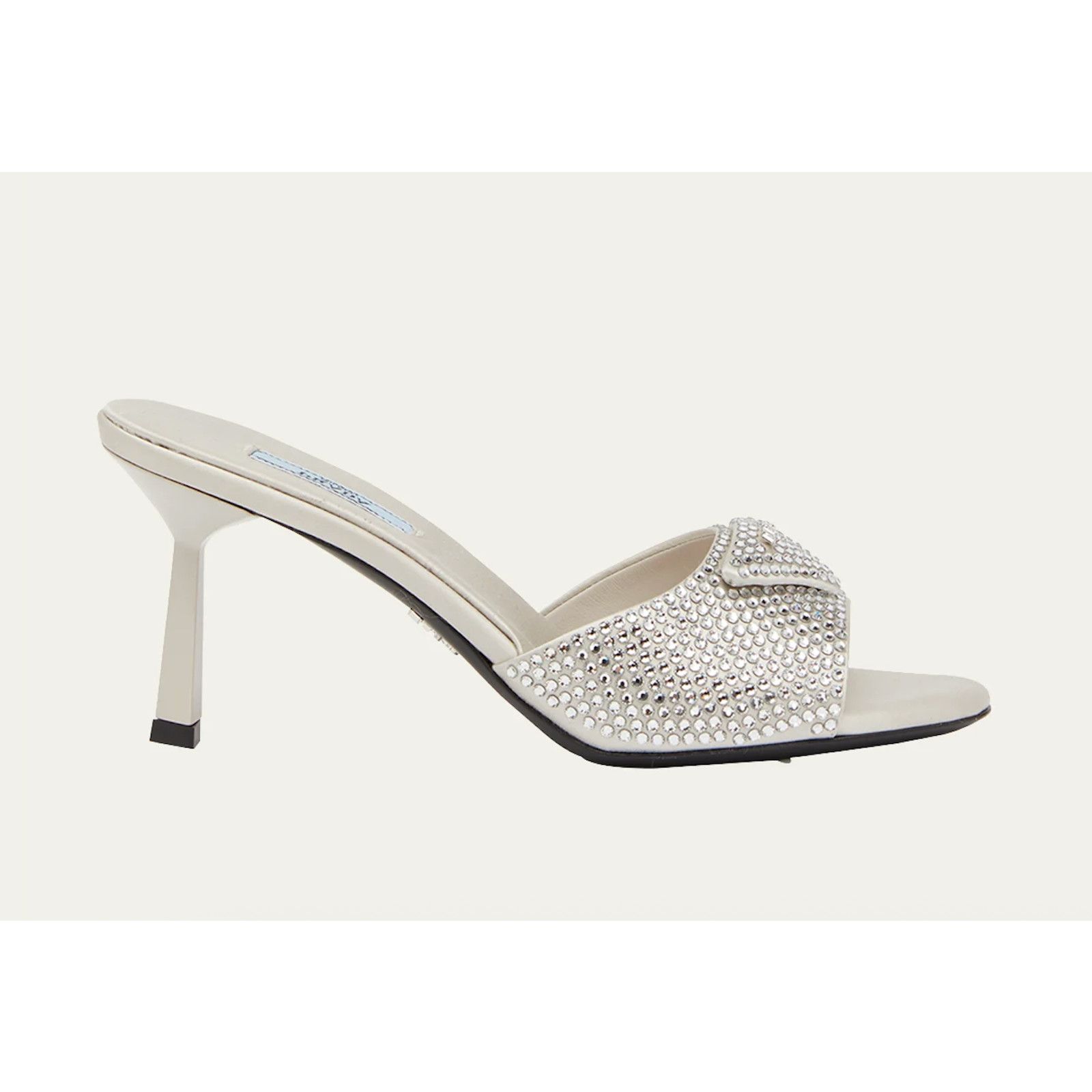 Prada Prada Crystal Satin Stiletto Perla Mule Heel Pump 36 Size US 6 / IT 36 - 5 Thumbnail