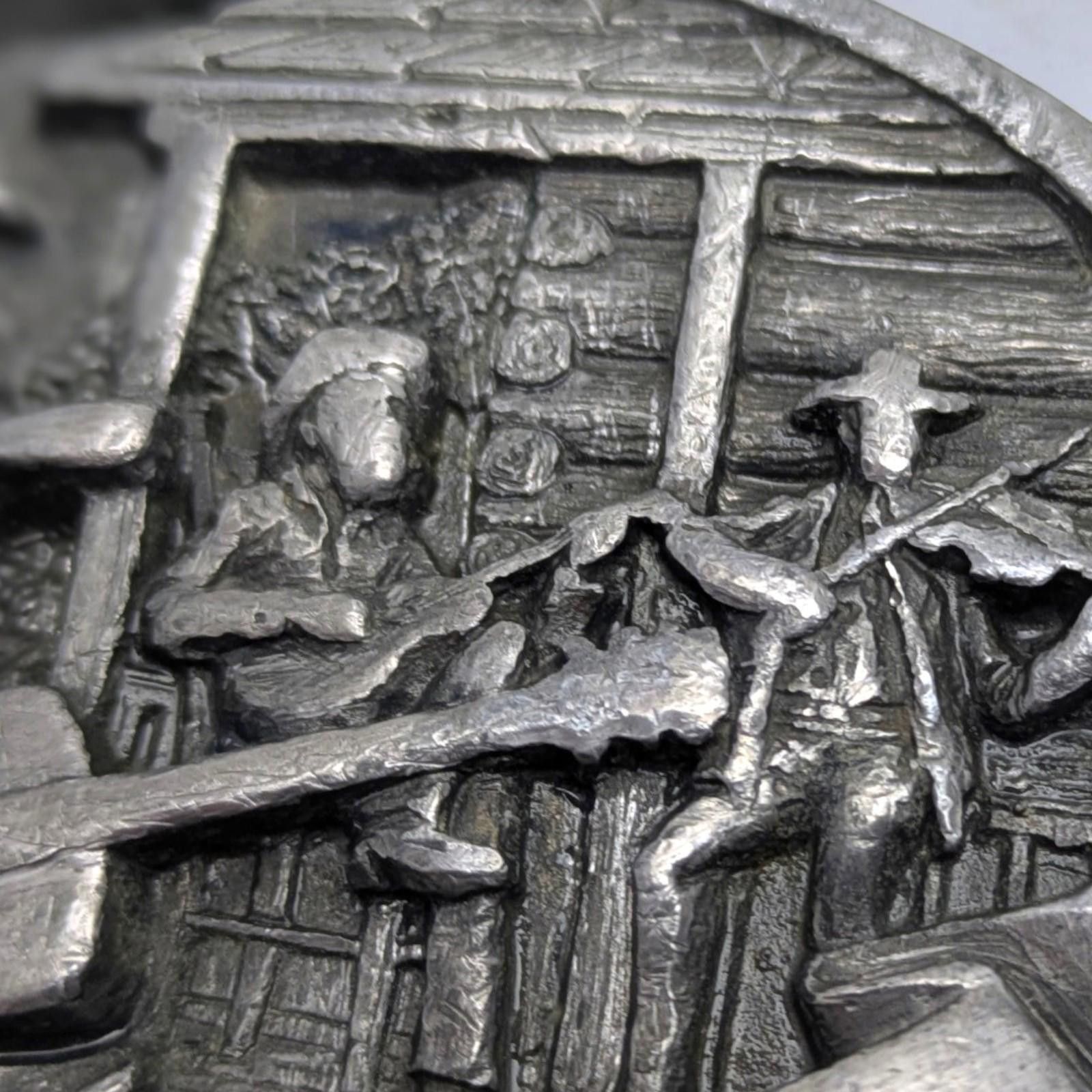 Other Vintage Country Music Belt Buckle - Pewter Made in USA #1446 Size ONE SIZE - 3 Thumbnail