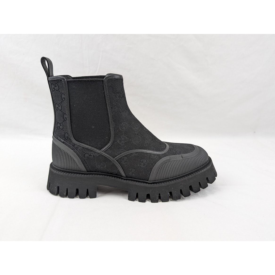 Gucci o1rshd1 New Canvas GG Boots in Black Size US 11.5 / EU 44-45 - 1 Thumbnail