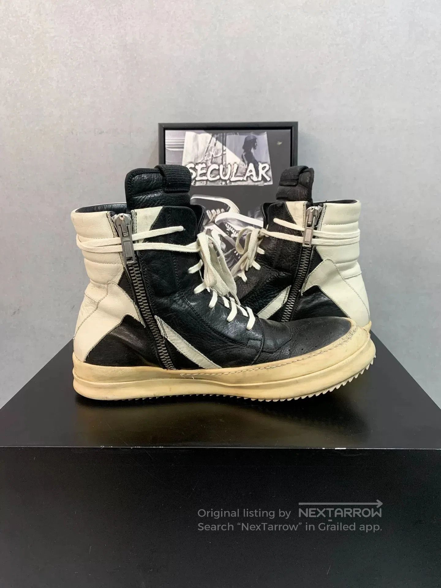 Rick Owens Rick Owens Geobasket High Top Sneakers. Size US 10 / EU 43 - 5 Thumbnail