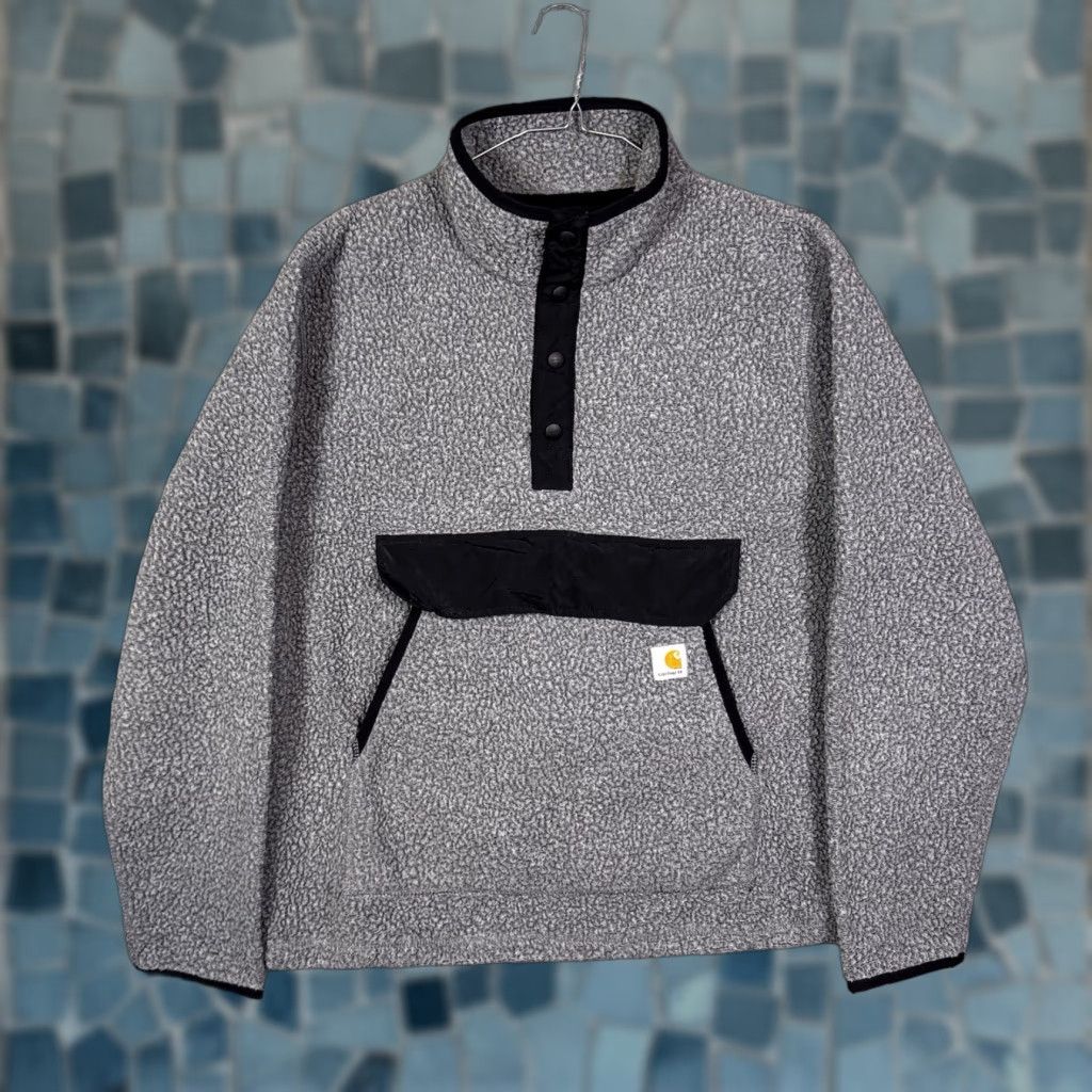 Carhartt Carhartt Fleece Jumper Mens L Pullover 1/4 Zip Relaxed Sherpa Gray 104991 MPN 0J4991-M Size US L / EU 52-54 / 3 - 1 Thumbnail