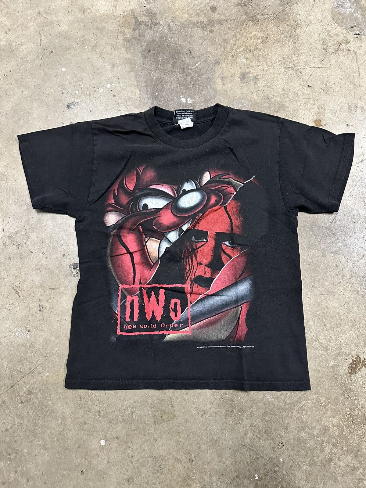 image of Vintage x Warner Bros 90’S Sting Taz Nwo T-Shirt in Black, Men's (Size Small)