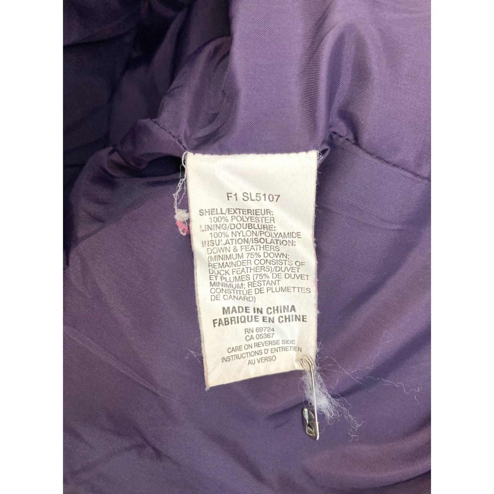 Vintage Columbia Jacket Small Purple Puffer Full Zip Down Coat Womens Size S / US 4 / IT 40 - 7 Thumbnail
