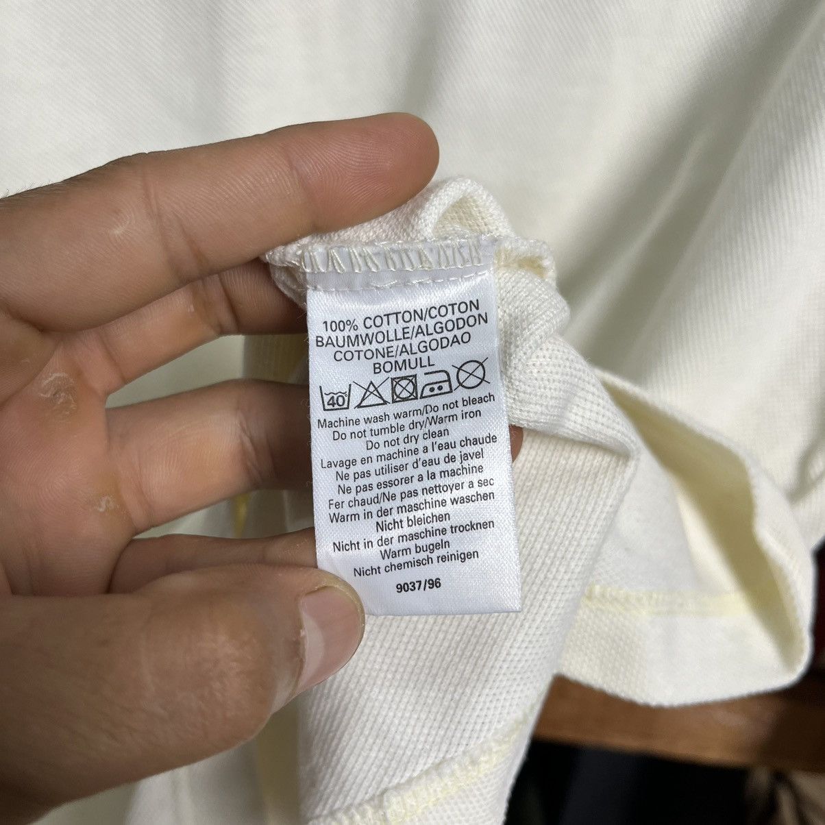 Burberry × Burberry Prorsum × Vintage Treasure! Vintage Burberry Nova Check White on White Polos Size US S / EU 44-46 / 1 - 8 Thumbnail