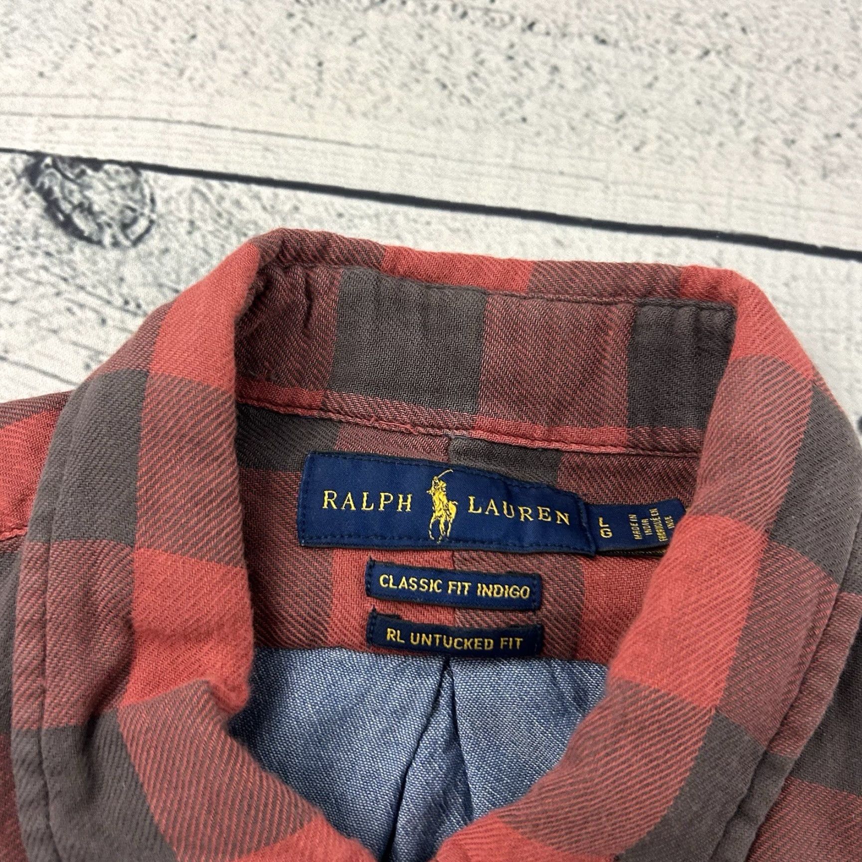 Polo Ralph Lauren Ralph Lauren Indigo Long Sleeve Button-Up Shirt Men's Large Size US L / EU 52-54 / 3 - 2 Thumbnail