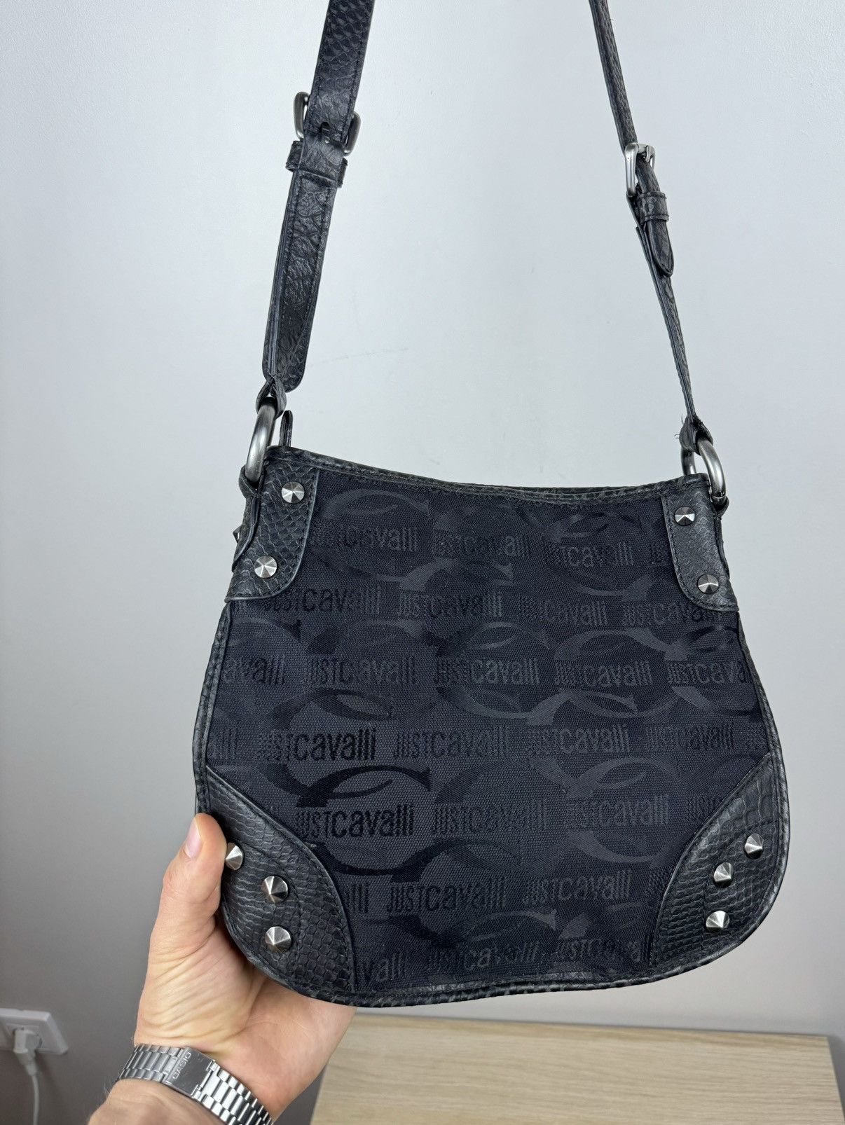 Vintage Just Cavalli leather bag y2k original casual item