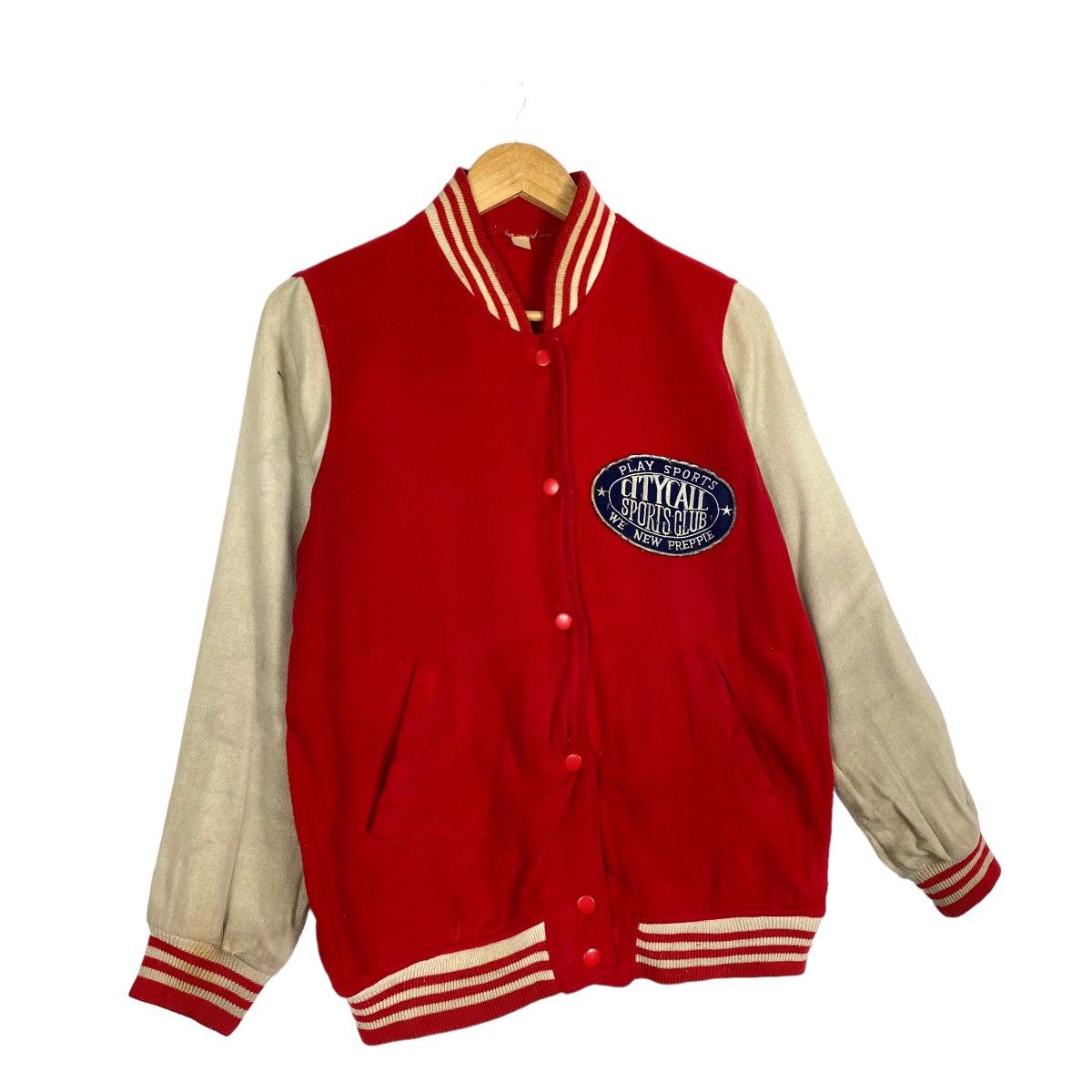 Japanese Brand Vintage City Call Sports Club Varsity Sweater Size US S / EU 44-46 / 1 - 3 Thumbnail