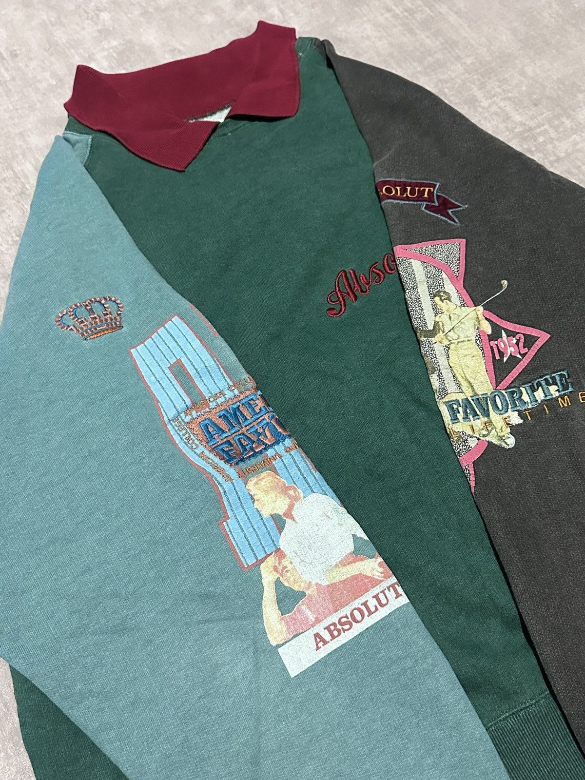Japanese Brand × Vintage Vintage Faded Absolut Polo Sweatshirt Archive Made in Italy Size US XL / EU 56 / 4 - 3 Thumbnail