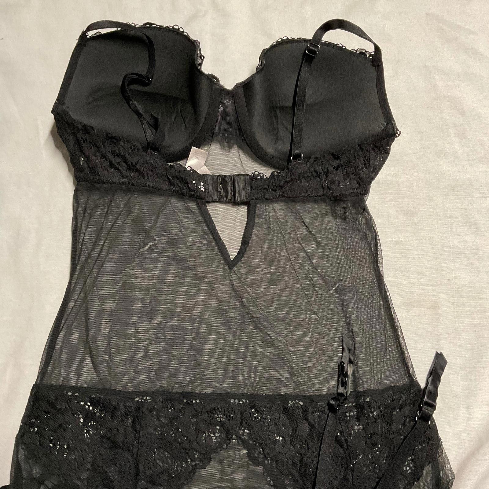 Other Vintage Victoria's secret black lingerie slip Size ONE SIZE - 3 Thumbnail