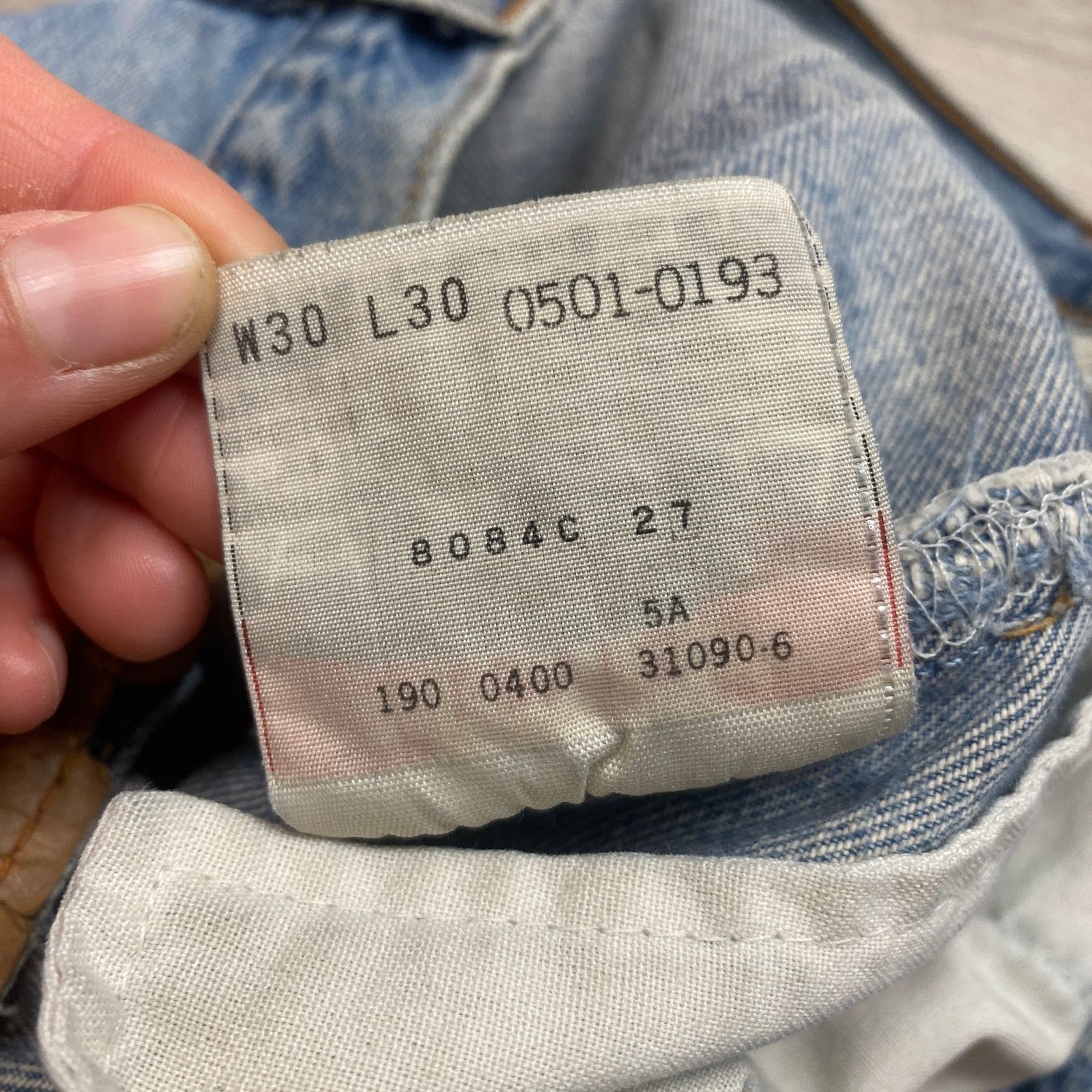 Levi's × Vintage Vintage Y2K Levi's 501 Distressed Straight Leg Jeans 30x30 Size US 30 / EU 46 - 10 Thumbnail