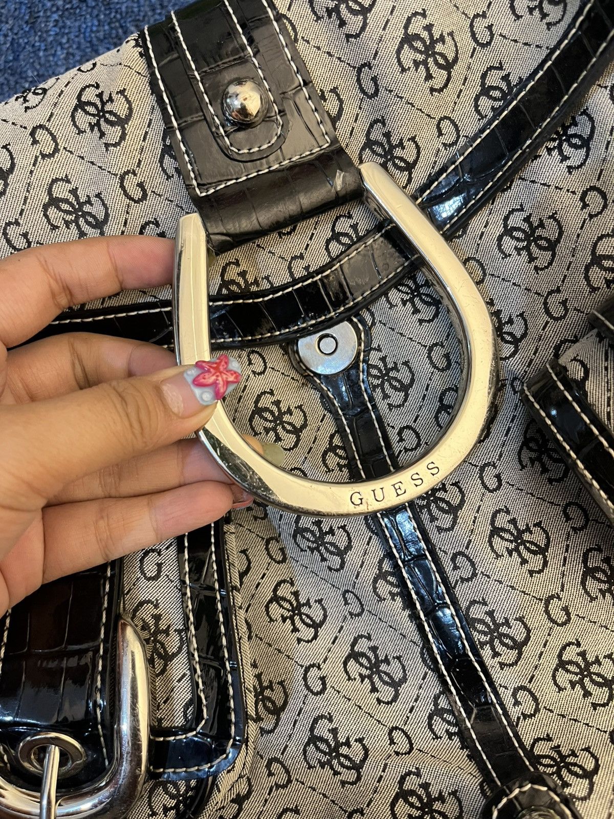 Guess Vtg guess monogram bag belt Size ONE SIZE - 13 Thumbnail
