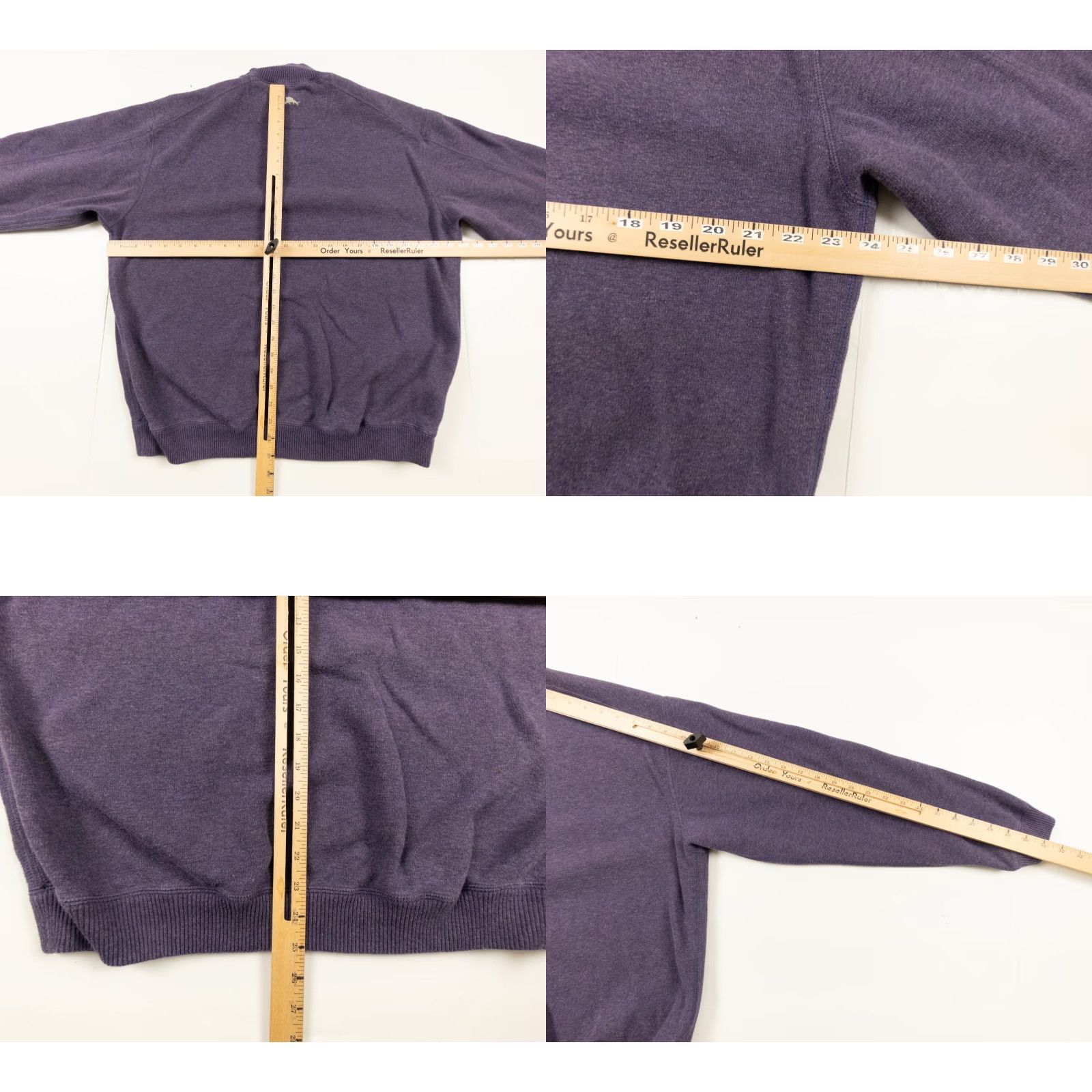Tommy Bahama Tommy Bahama Men's Reversible 1/4 Zip Sweater Large Purple Preppy Size US L / EU 52-54 / 3 - 8 Thumbnail
