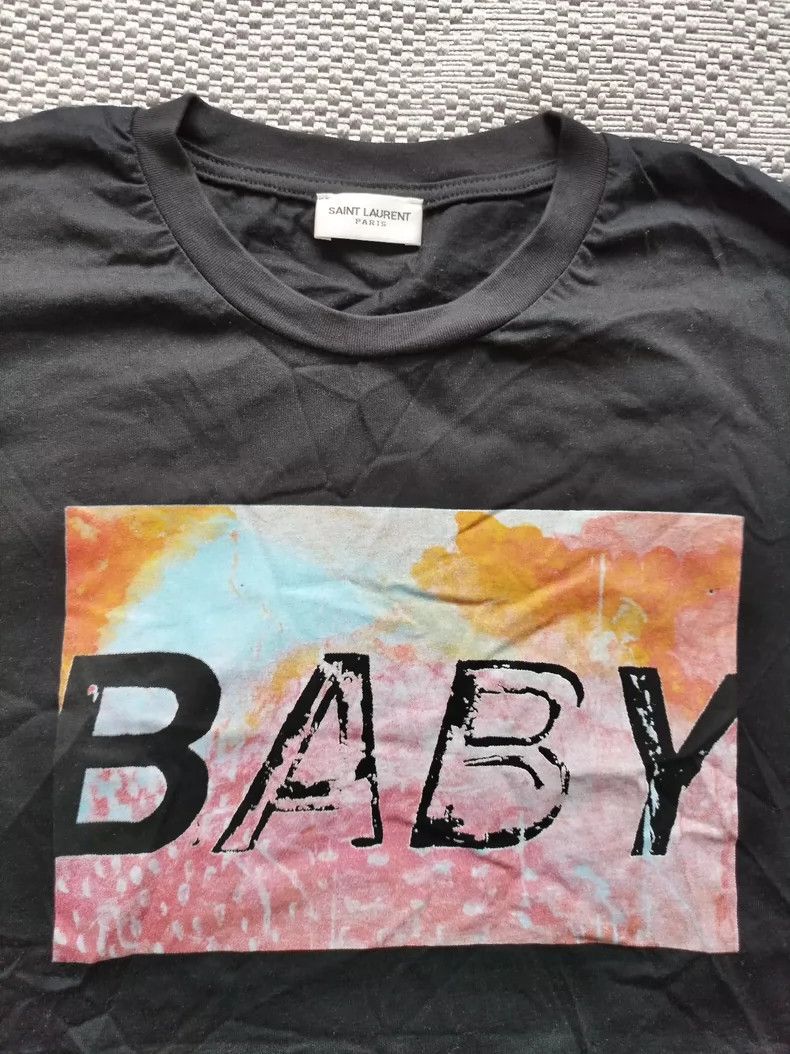 Saint Laurent Paris Saint laurent paris Baby printed short sleeves 2506-Nextarr Size US S / EU 44-46 / 1 - 2 Thumbnail