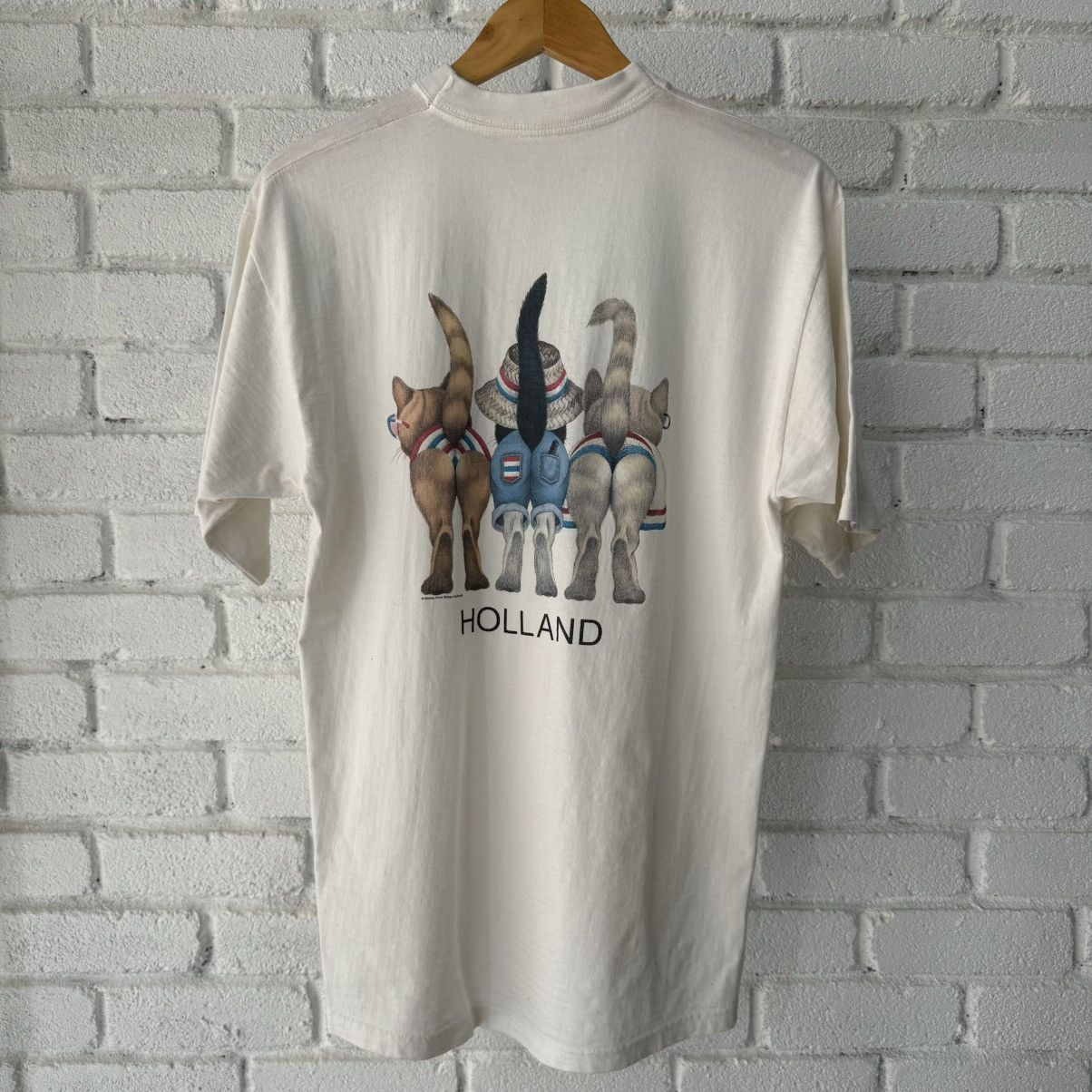 Vintage Holland Cats Tee Size US M / EU 48-50 / 2 - 2 Thumbnail