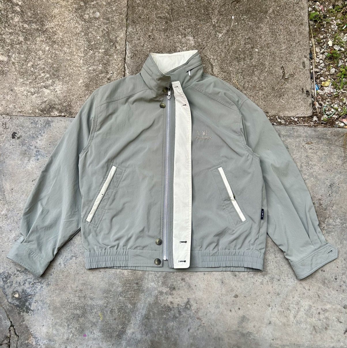 Vintage Vintage Playboy Collection Embroidery Logo Bomber Jacket Size US M / EU 48-50 / 2 - 2 Thumbnail