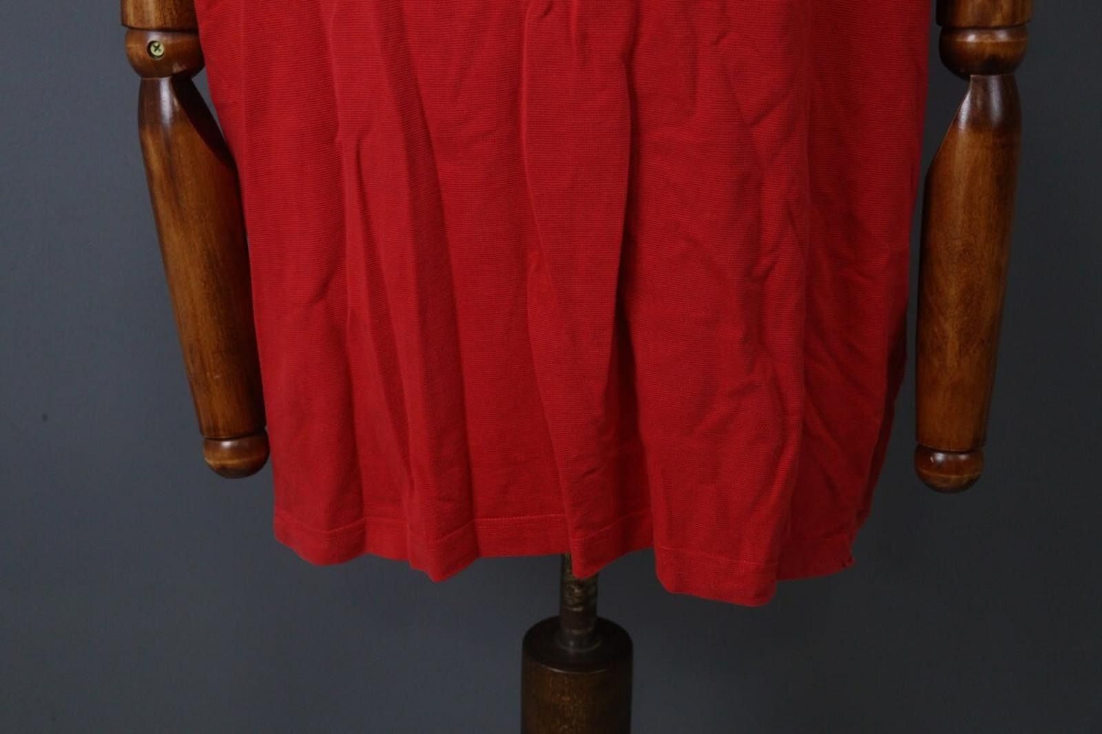 Lacoste Lacoste Red Cotton Collared Popover Polo Shirt Size 8 Size US M / EU 48-50 / 2 - 3 Thumbnail