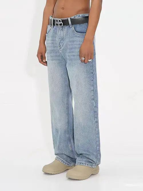 Jean Furuya x Kanno Washed distressed loose baggy jeans y2k Size US 30 / EU 46 - 5 Thumbnail
