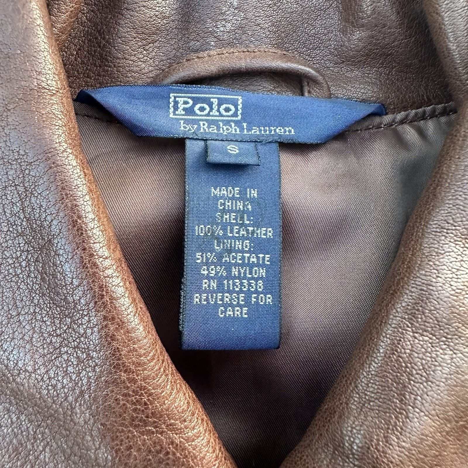 Leather × Polo Ralph Lauren × Vintage Vintage 90s Polo Ralph Lauren Brown A-2 Leather Jacket Women Size S / US 4 / IT 40 - 6 Thumbnail