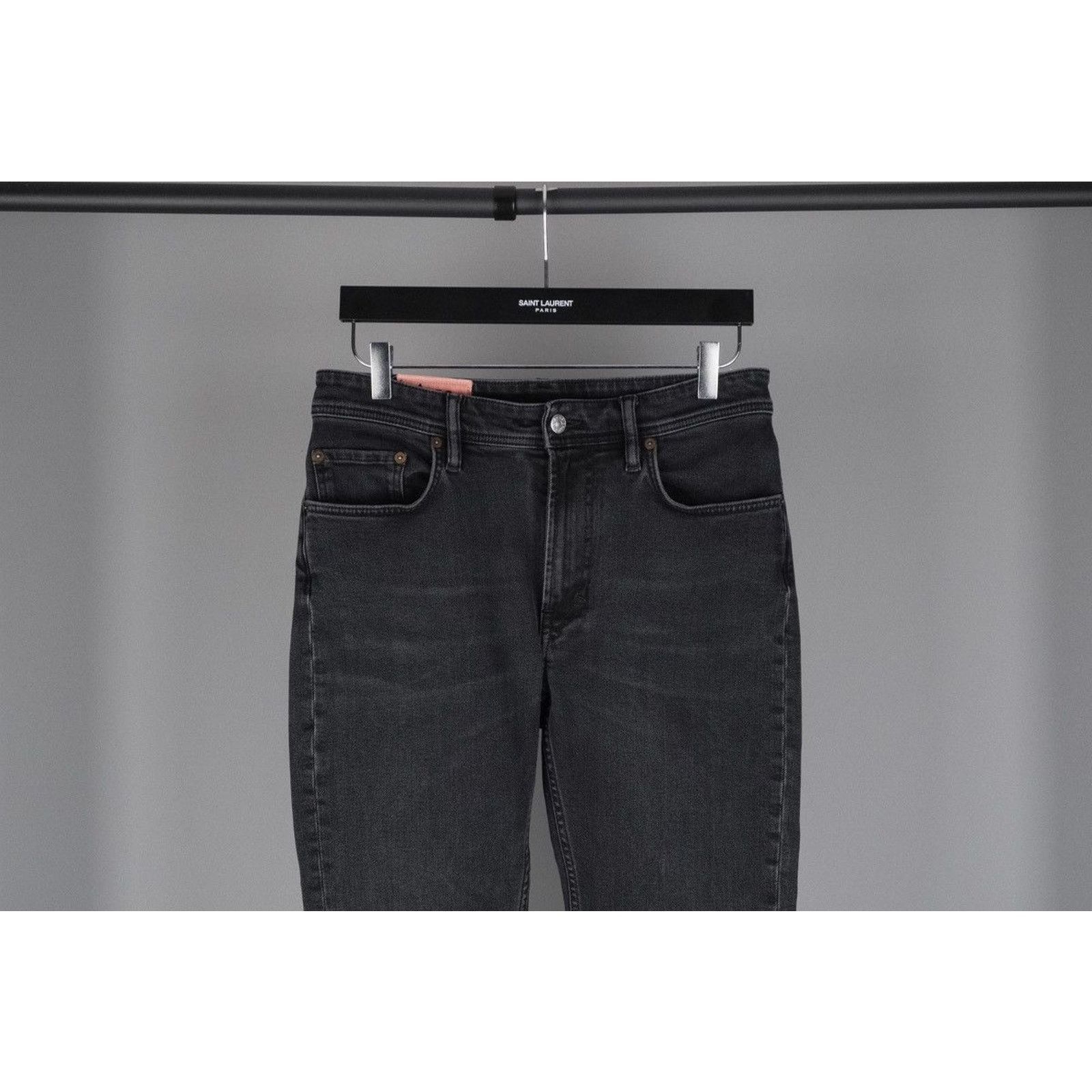 Acne Studios Acne studios milk used black denim pant jeans Size US 29 - 2 Thumbnail