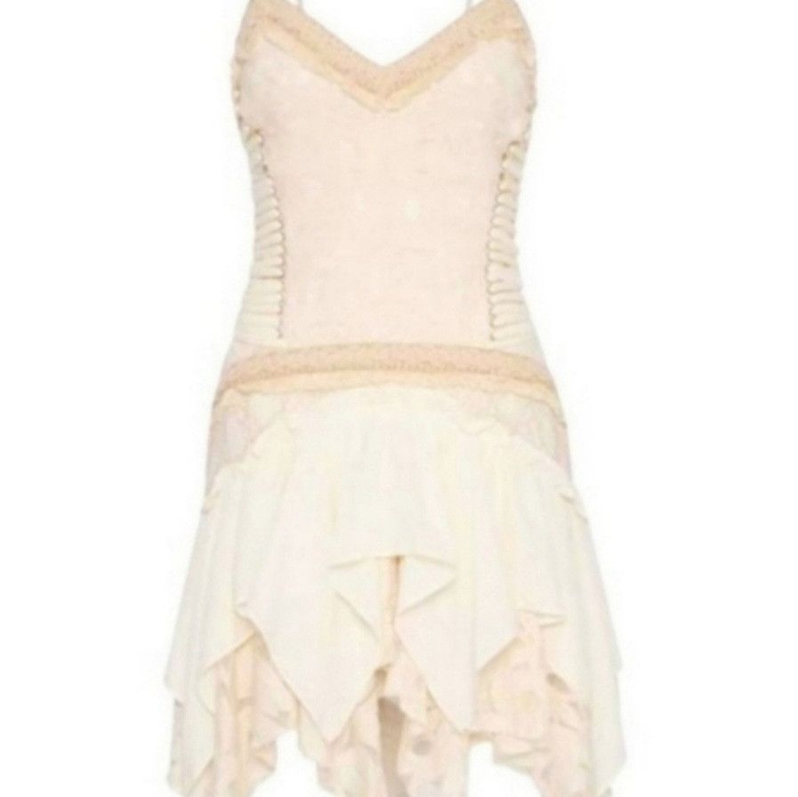 image of Free People Ixiah × Liminal Mini Dress -Free People in Cream, Women's (Size Small)