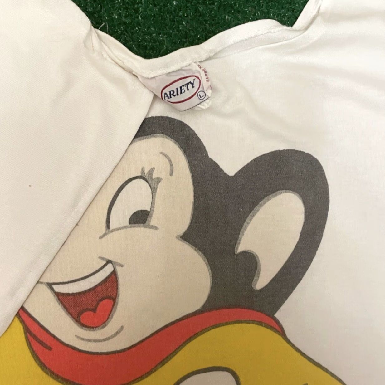 Doublet VINTAGE Mighty Mouse Cartoon Big Graphic Double Sided 1985 Shirt Women L White 90s Occasion Mens Tee Size L / US 10 / IT 46 - 4 Thumbnail