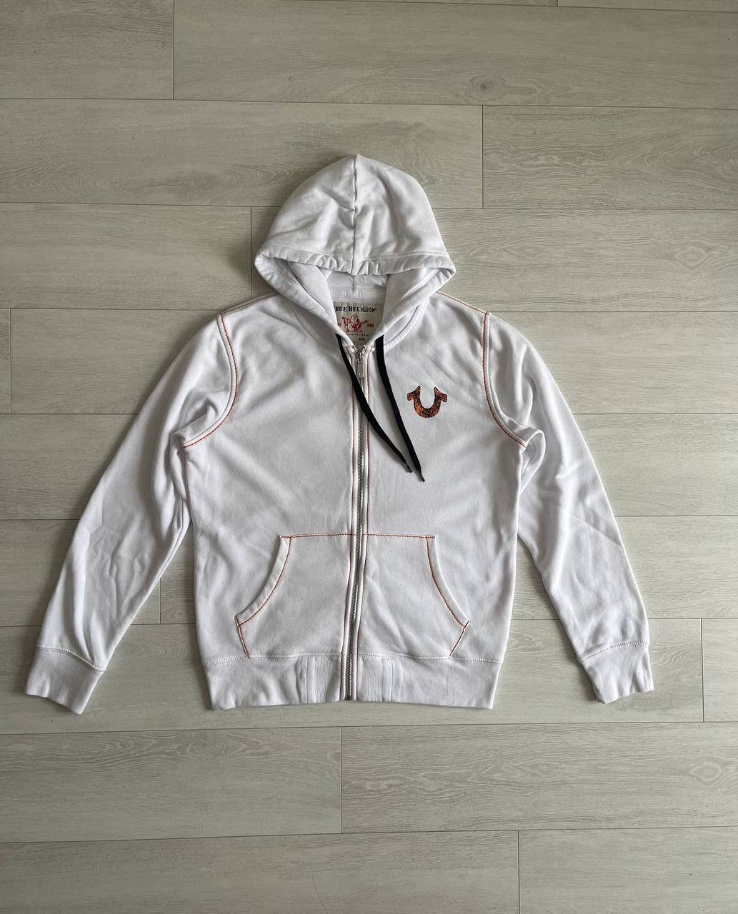 True Religion True Religion Zip Up Hoodie White Size US M / EU 48-50 / 2 - 2 Thumbnail