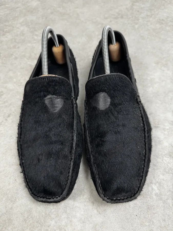 Prada Prada Black Pony Hair Loafers Driver Sole Size US 9 / EU 42 - 2 Thumbnail